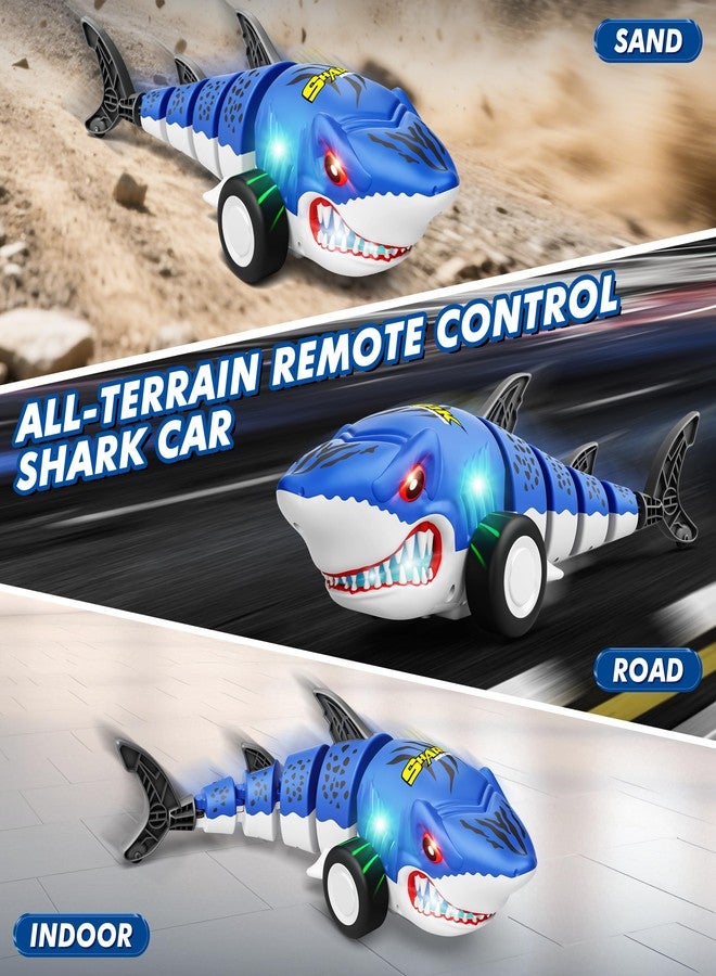 Rcovasc Remote Control Shark Car Toys for Kids,2.4GHz RC Cars Simulation Shark with Cool Light, 360° Stunt Drift & Most Terrains,Outdoor Toys for Birthday for 6,7,8,9,10-12 Boys Girls - Image 5